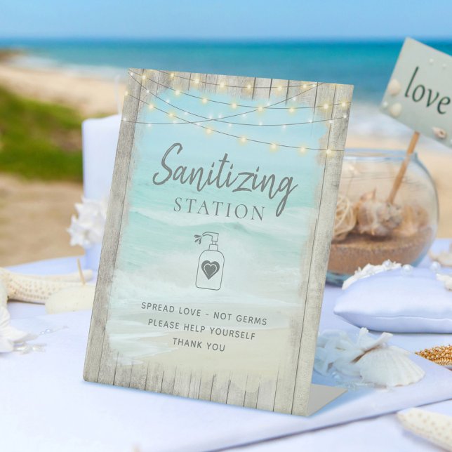 Expositor En L Estación de Sanitization Rustic Beach Ocean Coasta (Subido por el creador)