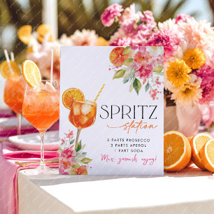 Expositor En L Estación Spritz Rótulo Pedestal Ducha Bridal Citru