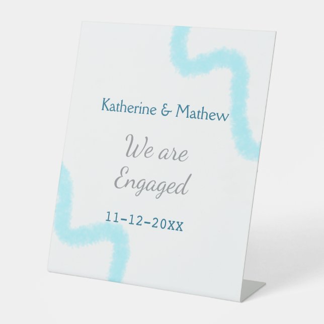 Expositor En L Estamos comprometidos con la espiral de acuarela g (Anverso)