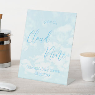 Expositor En L Estamos en el Nueve de Nube Baby Shower