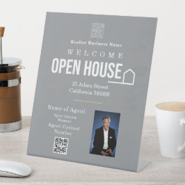 Expositor En L Estate Open House Logo Photo Grey