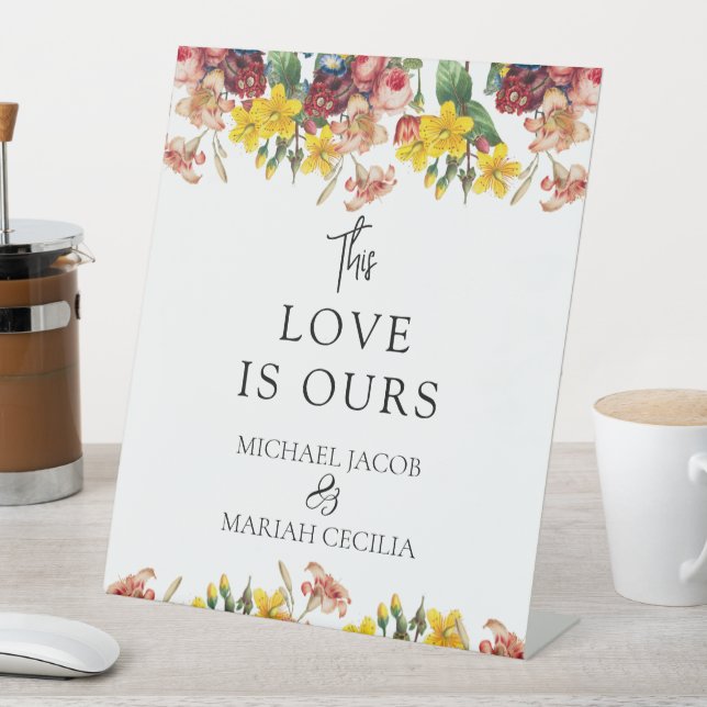 Expositor En L Este Amor Es Nuestro | Bienvenida a Boda Floral (In Situ)