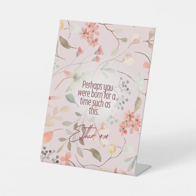 Expositor En L Esther 4:14 Biblia cristiana versus arte (Anverso)