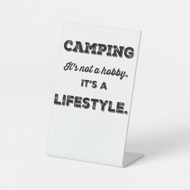 Expositor En L Estilo de vida de camping (Anverso)