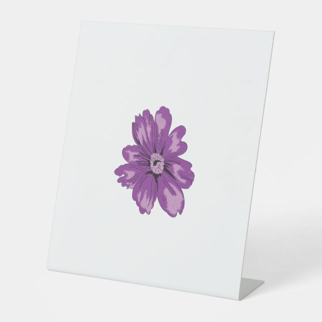 Expositor En L Estilo Giratorio, berenjena ligera, cedro blanquea (Anverso)