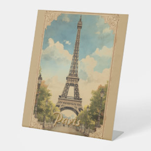 Expositor En L Estilo vintage París Torre Eiffel 