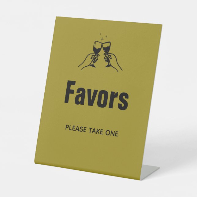 Expositor En L Estiloso retro dibujar a mano los favores de boda (Anverso)