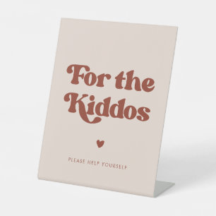 Expositor En L Estiloso retro Rosa para los niños