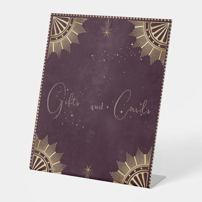 Expositor En L Estrella celestial de Borgoña y ducha de novia lun (Anverso)