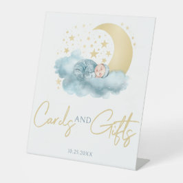 Expositor En L Estrellas de luna celeste niño niño niño Rótulo Pe