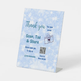 Expositor En L Etiqueta de ajuste para compartir redes sociales q