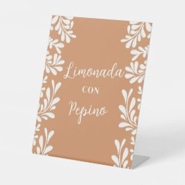 Expositor En L Etiqueta de Bebida de Boda Mexicana de Talavera