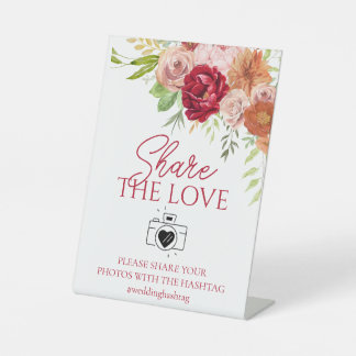 Expositor En L Etiqueta de boda Enamorarse | Comparte El Amor