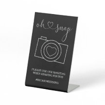 Etiqueta de fotos de Boda de Snap Personalizada
