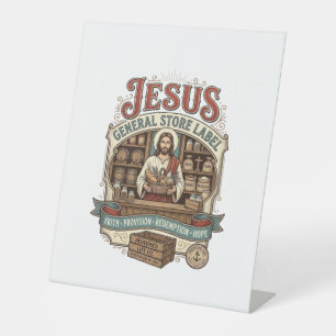 Expositor En L Etiqueta de la tienda general de Jesús Tienda gene
