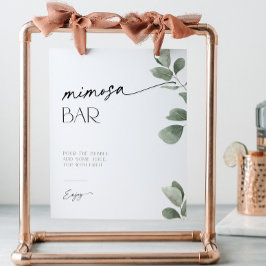 Expositor En L Eucalyptus Bridal Shower Mimosa Bar