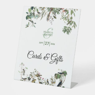 Expositor En L Eucalyptus deja tarjetas de bodas y regalos de veg