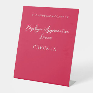 Expositor En L Evento de Apreciación de Empleados Rojos