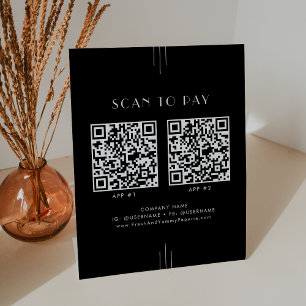Expositor En L EVERLY Art Deco Negro Negocio 2 Aplicaciones Escan