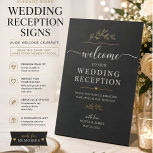 Expositor En L Exhibidor de Letrero de Boda Personalizado Moderno