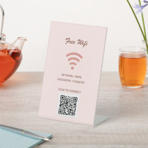 Expositor En L Exploración de código qr de Internet Wi-Fi para co