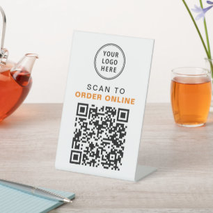 Expositor En L Exploración de código QR de logotipo para solicita