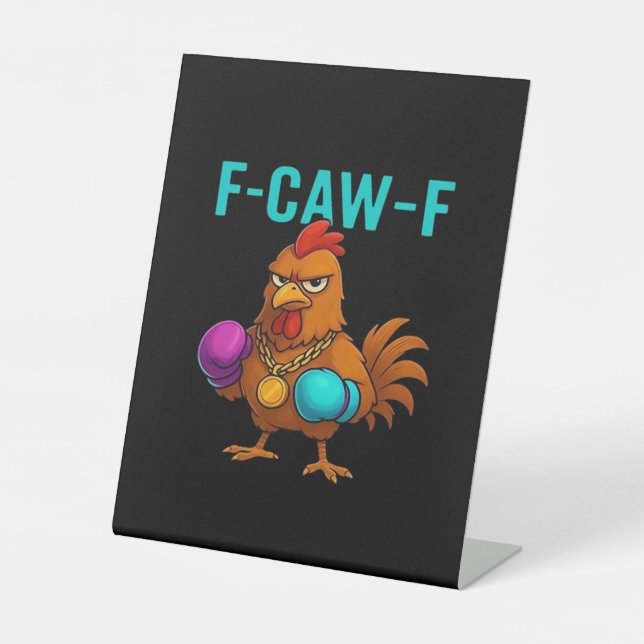 Expositor En L F-Caw-F Chicken Classic Minimal Clean (Anverso)