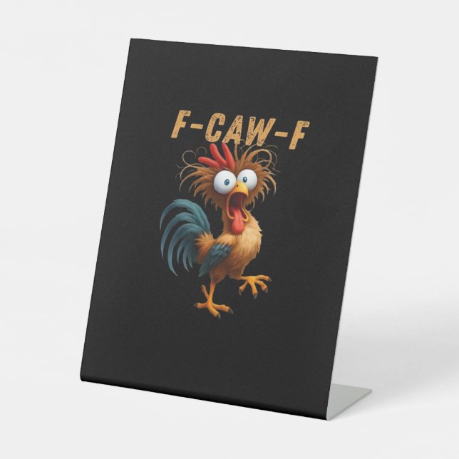 Expositor En L F-Caw-F Chicken Humor (Anverso)
