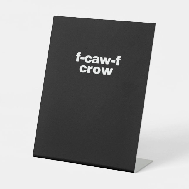 Expositor En L F-Caw-F Crow Funny Crow Retro Classic (Anverso)
