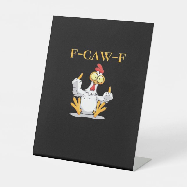 Expositor En L F-Caw-F Funny Chicken Retro Classic (Anverso)