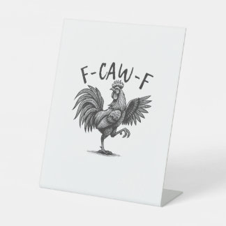 Expositor En L F Caw F Gallo, F-Caw-F Humor Divertido de Pollo Ge