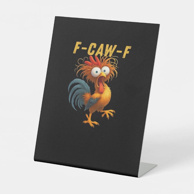 Expositor En L F-Caw-F-Pollo Esencial Retro Clásico (Anverso)