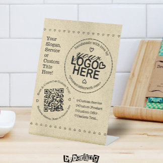 Expositor En L Fabricado a mano con logotipo de Personalizado de