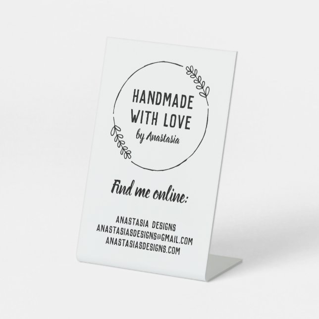 Expositor En L Fabricado a mano con Love Doodle Wreath Craft Busi (Anverso)