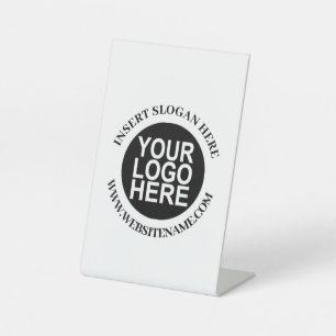 Expositor En L Fácil Reemplazo de Logo y Peana Profesional Modern