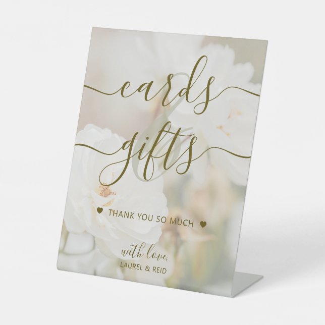 Expositor En L Faded White Roses Elegantes Tarjetas Y Regalos Bod (Anverso)