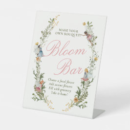 Expositor En L Fairy First Vintage Floral Birday Bloom Bar