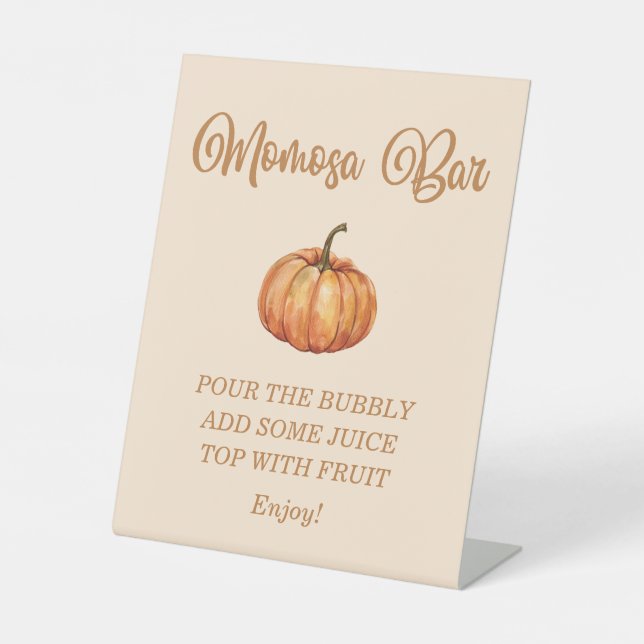 Expositor En L Fall Baby Shower Momosa Bar (Anverso)