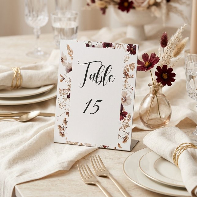 Expositor En L Fall Wildflowers Floral Wedding  (Subido por el creador)
