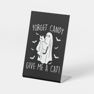 Expositor En L Famoso Gato Halloween Fantasma Olvidar Candy Darme