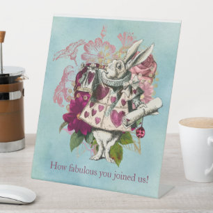 Expositor En L Fancy Wonderland White Rabbit Fiesta
