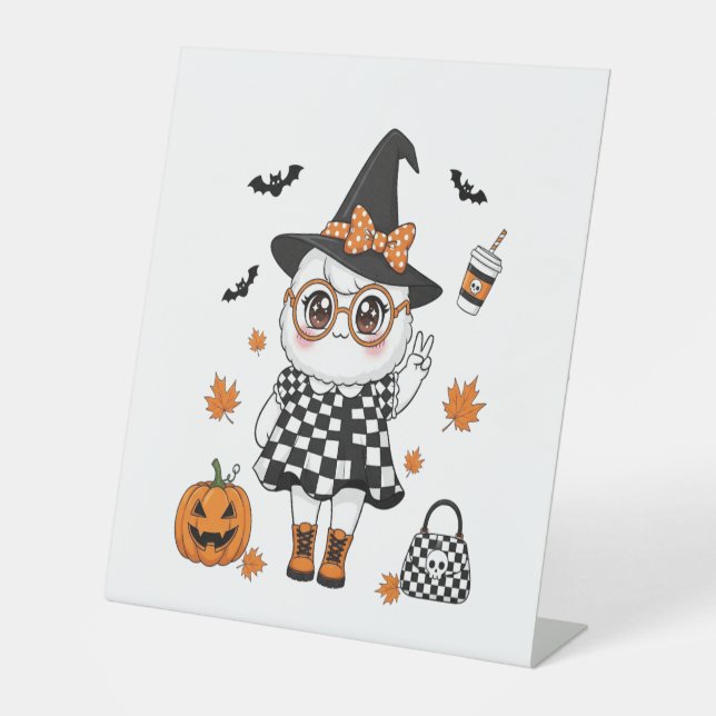 Expositor En L Fantasma de Halloween (Anverso)