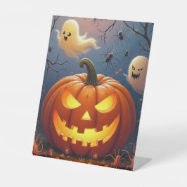 Expositor En L Fantasmas y arañas de Halloween