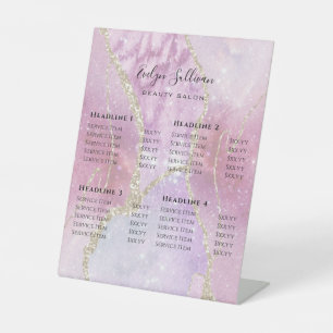 Expositor En L Faux Pearlescent Efecto Beauty Salon Price List