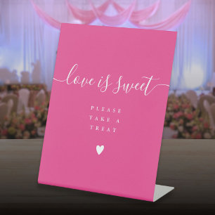 Expositor En L Favor de Amor Rosa Caliente es Dulce Toma un Trata