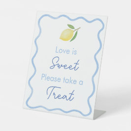 Expositor En L Favor de boda Dulce Amor con borde ondulado