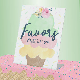 Expositor En L Favor de boda o baby shower de helado