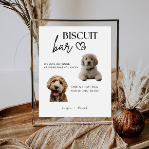 Expositor En L Favor de boda para perros Bar de galletas Bocadill