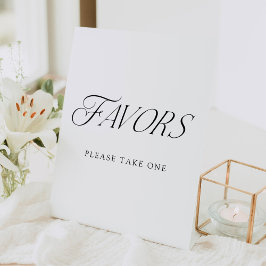 Expositor En L Favor de Boda Tipografía Moderna y Elegante
