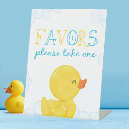 Expositor En L Favor de fiesta de pato de goma Cumpleaños o baby 